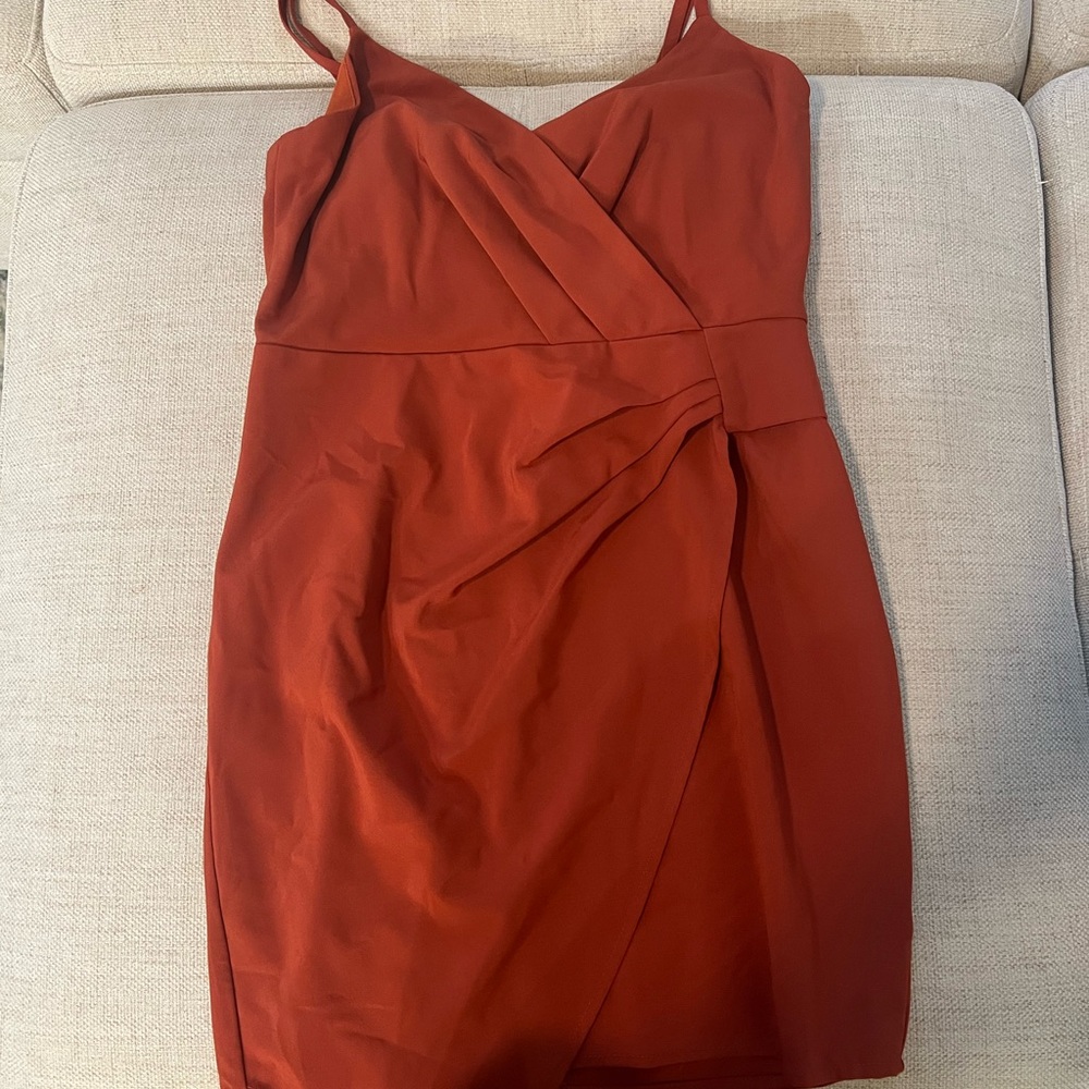 Elegant Rust Dress
